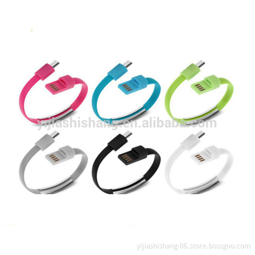 2020 New Design Data Cable Bracelets Wholesale Fast Charging Micro USB Data Cable Mobile Phone Charger Data Line Bracelet Cable